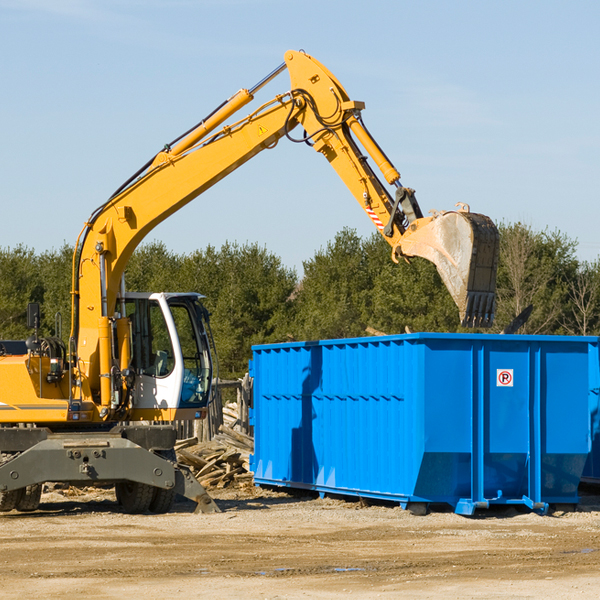 can i choose the location where the residential dumpster will be placed in Brighton MI